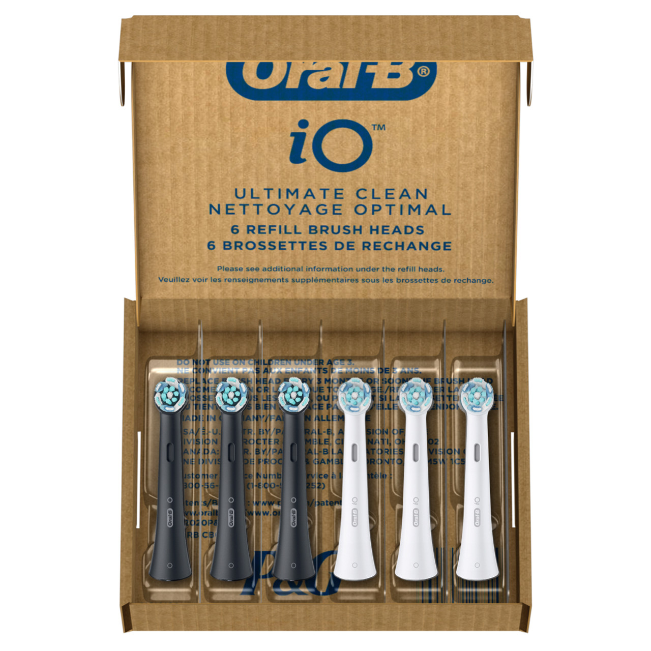 Główki szczoteczki iO Oral-B iO Ultimate Clean Białe Czarne | PL_OB31442