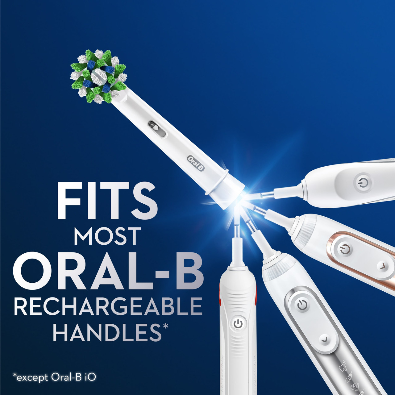 Inne główki szczoteczki Oral-B CrossAction X-Filament Białe | PL_OB23381