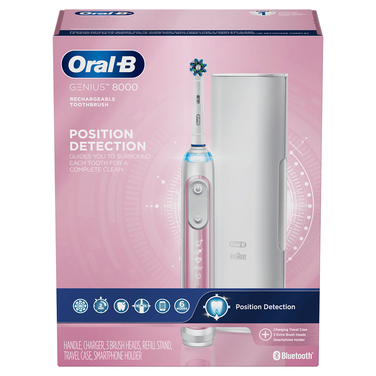 Seria Genius Oral-B Genius 8000 Rechargeable Różowe | PL_OB62874